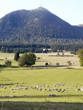A 5 mns du Puy de Dôme avec Vue imprenable Studio rez de jardin 24m2 neuf à Laschamps